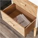 Mesita de Noche MDF y madera maciza HOMCOM 40 Blanco