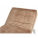 Beliani Chaise longue Terciopelo LOIRET Marron Claro