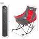 Aktive Silla mecedora plegable camping c/cojín y bolsillos Aktive Silla mecedora plegable camping c/cojín y bolsillos Gris