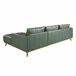 ANGEL CERDÁ Sofá chaise longue derecha piel Verde