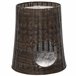 Cesta de Mimbre para Gatos Ratán PE, Metal y Poliéster PawHut Marron
