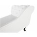 Beliani Chaise longue derecho Piel sintética NIMES Beliani Chaise longue derecho Piel sintética NIMES Blanco