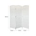 Acomoda Textil – Biombo 3 paneles 180x50 cm Separador de Ambientes Decorativo, Elegante y Funcional para Interior. Panel Blanco de Privacidad Divisor Espacio para Dormitorio, Salón, Oficina y Vestidor Blanco