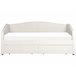 Beliani Cama con almacenaje Poliéster VITTEL 214x98 Beige