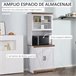 Alacena de Cocina MDF HOMCOM, hogar - cocina 72 Blanco