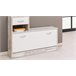 Mueble recibidor con zapatero y espejo HELA Blanco/ Gris