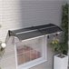 Marquesina Exterior Policarbonato Outsunny Negro