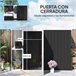 Caseta de Jardín Acero Galvanizado Outsunny Gris