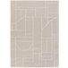 Alfombra geométrica con relieve HL-ETHNIC - ATTICGO 80x150 Crema