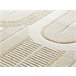 Alfombra geométrica con relieve FLORA - ATTICGO 200x290 Blanco/ Beige