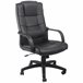 Silla de escritorio DAN de piel sintética negra Negro