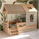 Cama infantil casita + cajón Gris