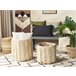 Beliani Estante de baño pequeño KAKKI Beige