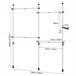 Perchero de Ropa Telescópico con 4 Barras KLS03 SoBuy Blanco