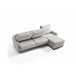 Chaise longue con cama AVA reversible 3 plazas gris Gris