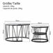 Mesa de centro, mesa auxiliar, mesa de esquina. 70x45 Blanco