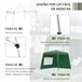 Carpa Plegable Tela Oxford, Acero Outsunny 289x289 Blanco