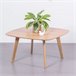 Mesa auxiliar cuadrada en madera de roble  - Northpole 80x80 Roble