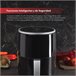 Air Fryer con pantalla digital y temperatura ajustable SwissHome Negro