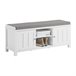 Zapatero con 2 Puertas Cerradas y 2 Estantes FSR35-W SoBuy Blanco