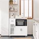 Aparador de Cocina para Microondas con Ruedas SoBuy FSB78-W 40 Blanco