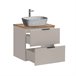Conjunto mueble lavabo individual y columna Adriel Beige