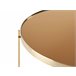 Beliani Mesa auxiliar LUCEA 40x40 Dorado