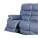 Sofá relax eléctrico 3 plazas de piel ESPRIT Azul