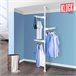 Tendedero perchero portátil vertical tubo extensible Klack® Blanco