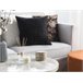 Beliani Cojín decorativo BELLFLOWER Negro