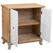 Aparador de madera de 2 puertas Blanco