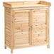 Armario de Almacenaje Madera de Abeto Outsunny Marron