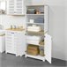 Mueble Columna de baño con 5 Estantes BZR44-W SoBuy Blanco