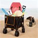 Aktive Carro playa plegable c/ruedas grandes 360º Negro