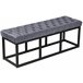 Banco banqueta pie de cama asito diseño 120x37 Negro