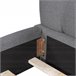Marco de la cama 200x140 Gris