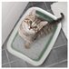 Acomoda Textil – Arenero para Gatos Resistente y Portátil. Verde