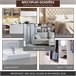 Kit Instalacion Puerta Corredera MDF, Aleación de Aluminio HOMCOM 200 Marron