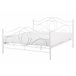 Beliani Cama con somier Metal LYRA 162x209 Blanco