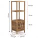 Estantería Pasay madera de nogal, 123 cm de altura 1 puerta Madera