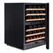 Vinoteca 46 botellas Vinobox 50 GC 2T N Libre o encastrable Dos zonas de temperatura Negro