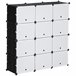 Armario Modular PP, Acero HOMCOM, hogar - muebles de dormitorio 125 Blanco