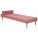 Beliani Chaise longue Poliéster NIORT Rosa