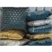 Beliani Cojín decorativo FREESIA 45x45 Azul/ Verde