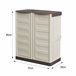 Armario exterior en PVC Beige