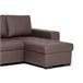 Chaise longue reversible piel sintética con cama HARRY Blanco