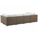 Beliani Conjunto longue BELVEDERE Blanco
