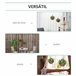 Planta Artificial PE, Mimbre, Espuma Outsunny, hogar - decoración Verde