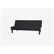 Sofá 2 plazas convertible en cama RIO color negro Negro
