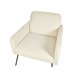 Beliani Sillón NARKEN Crema